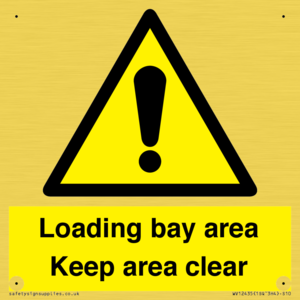Loading bay area Keep area clear